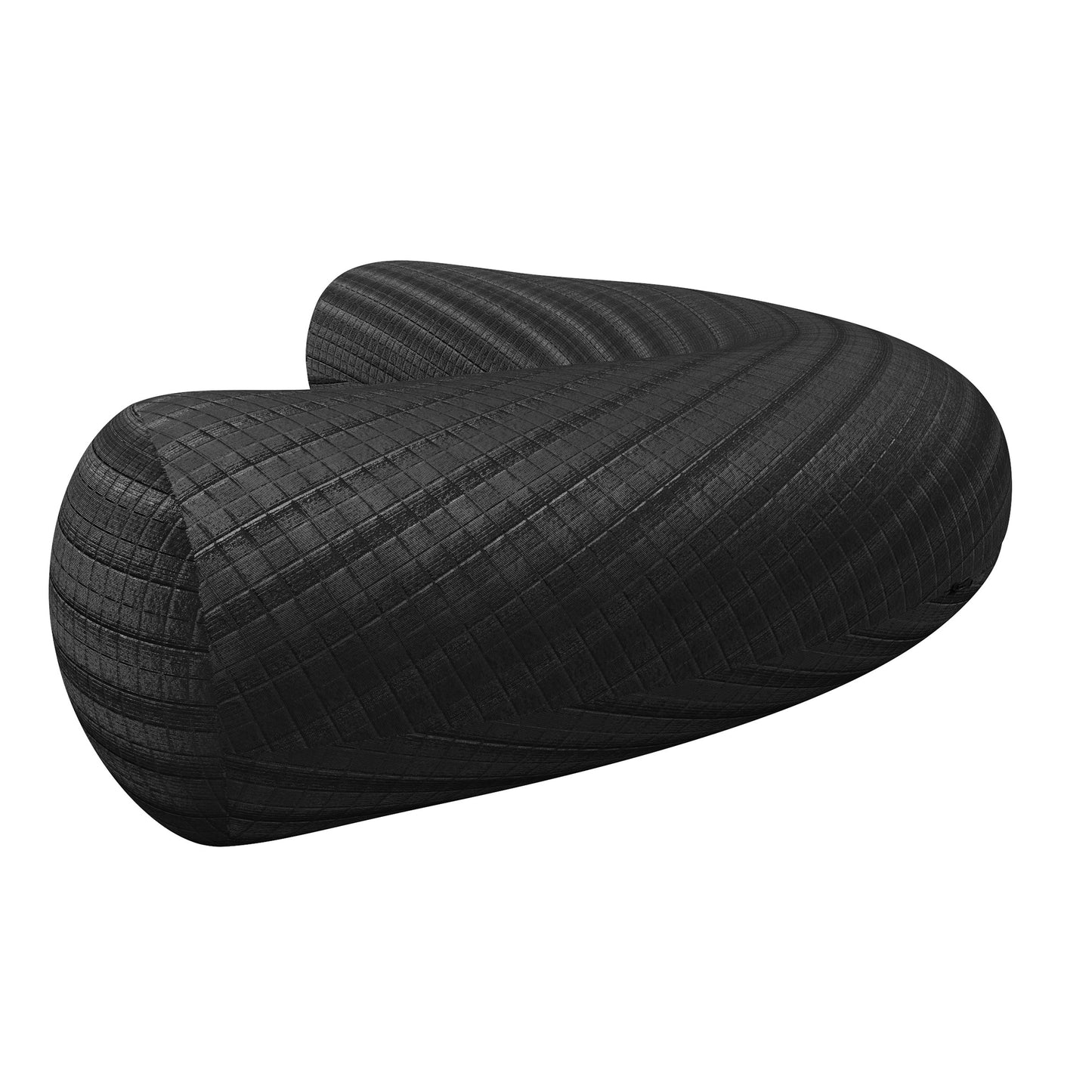 OpenAir Down Pillow – angled view showing ergonomic L shape