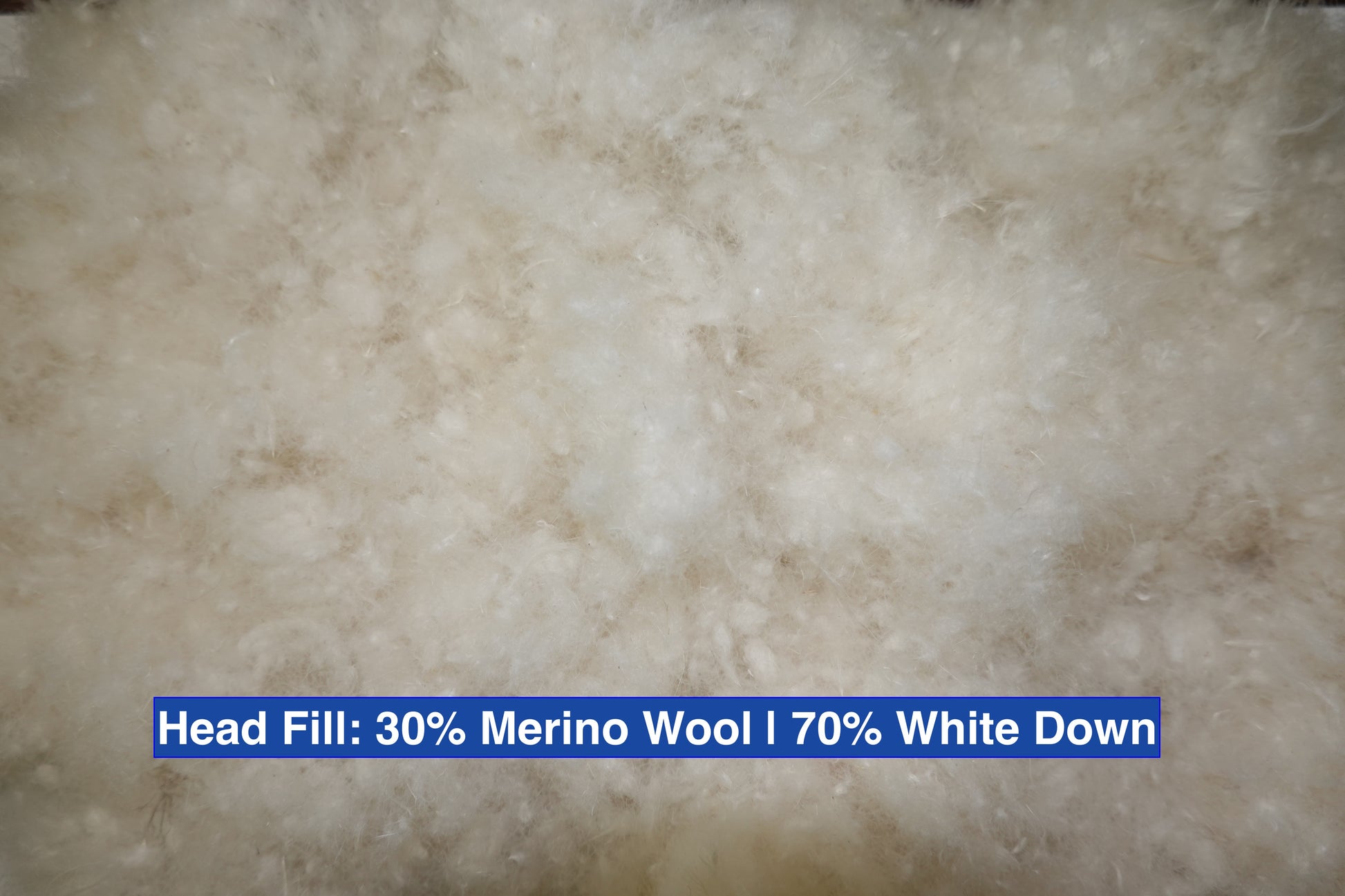 Premium down and wool blend – soft, fluffy fill for the OpenAir Down Pillow